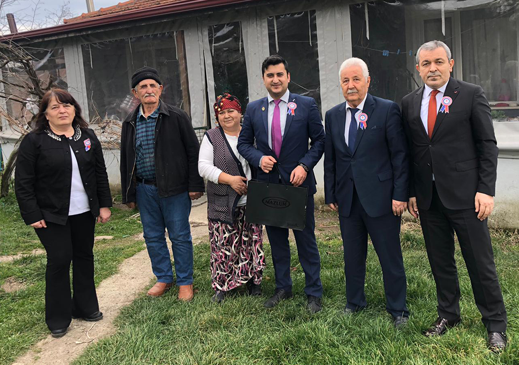 Karasu Vergi Dairesi Güneydoğu Gazimiz Piyade Komando Er Erol CAN'ı Ziyaret Etti